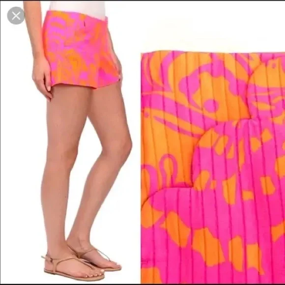 Lilly Pulitzer Liza Shorts Pop Pink Siesta size 2