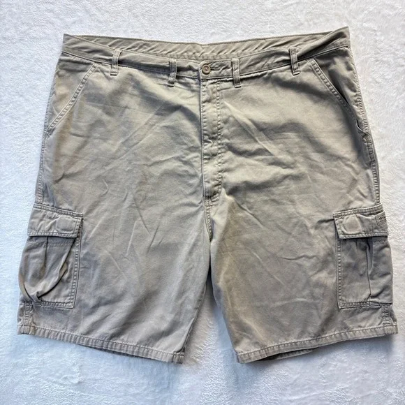 Wrangler Cargo Shorts Men Sz 44 Beige Outdoor Casual Utility Khaki‎
