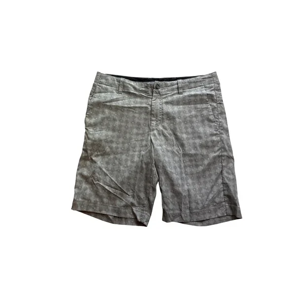 Tommy‎ Bahama Mens Grey Geometric Hybrid Performance Shorts Size 33 Stretch