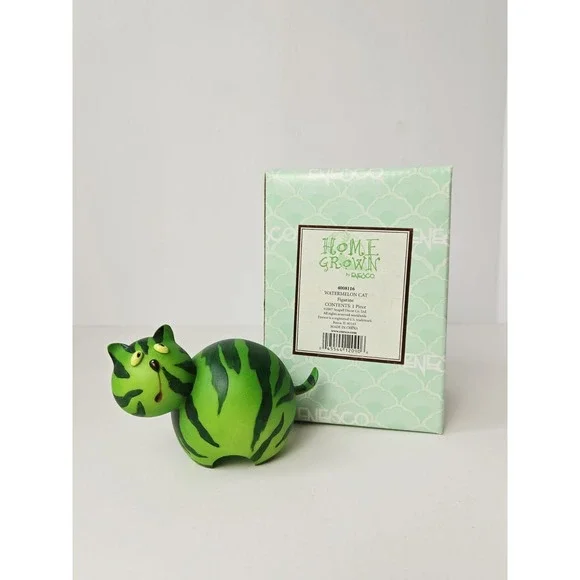 Enesco Home Grown figurine w/ box Watermelon Cat