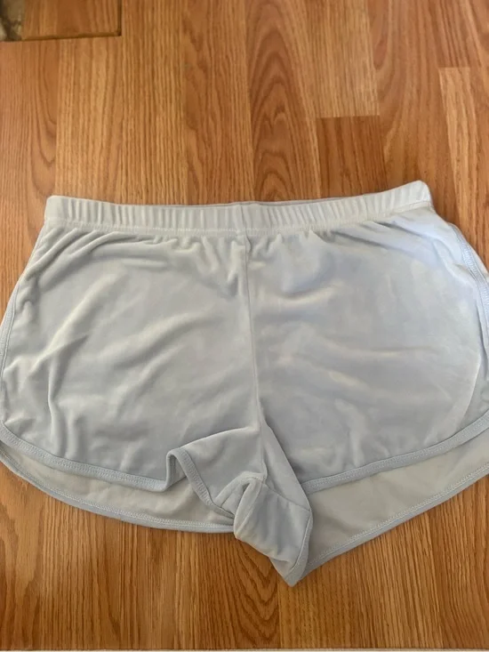 Hollister Powder Blue Velvet Shorts