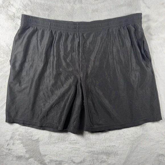 Starter Mens Black Mesh Athletic Basketball Shorts‎ XL 40-42 Elastic Waist