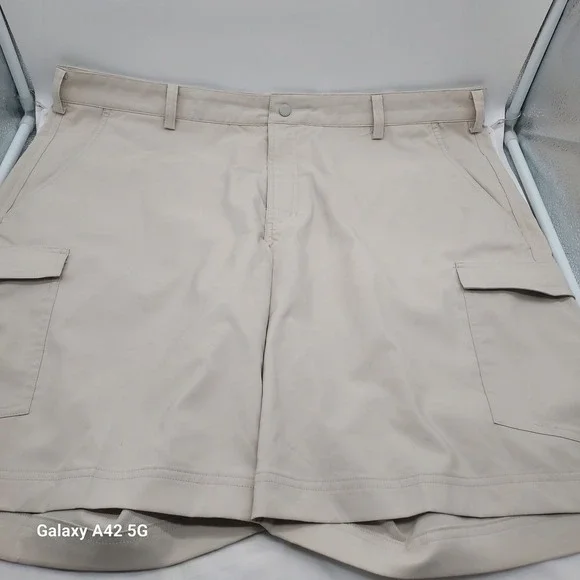 Nike Golf Dri-FIT Cargo Shorts Mens 40 Khaki Tan Performance Stretch‎ 638473-072