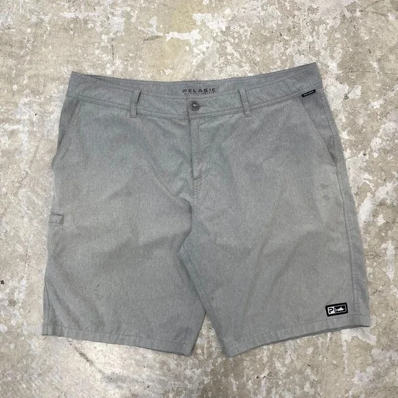 Pelagic Shorts Mens 40 Gray High Performance‎ 10
