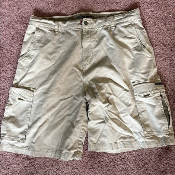 Men's Tan Quiksilver‎ Cargo Shorts