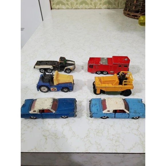 Vintage Tomica Pocket Cars Lot 6 Diecast Made In Japan Tire Roller Continental