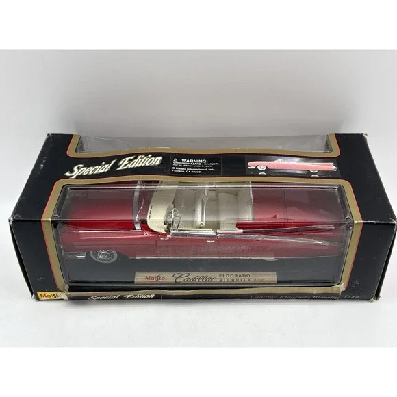 Maisto Cadillac Eldorado Biarritz 1:18 Diecast Model Car Red Special Scale