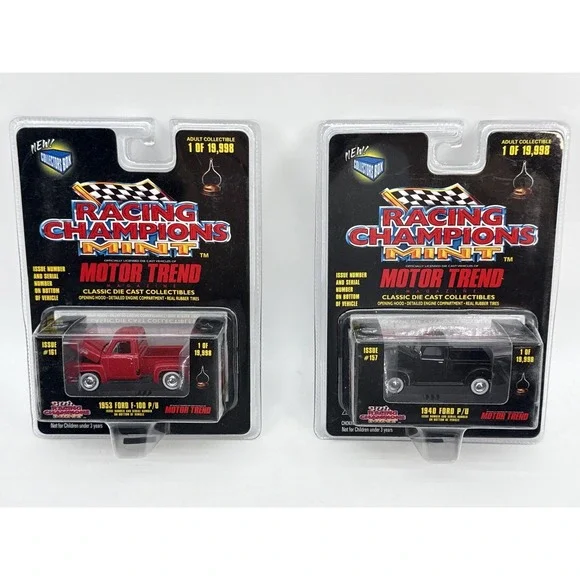 Racing Champions Mint Ford Motor Trend P/U Black Metal Die Cast Limited 148