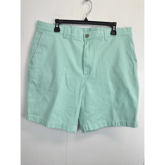 Roundtree‎ & Yorke Cotton Shorts Men's 38 Mint Golf Preppy Flat Front 9