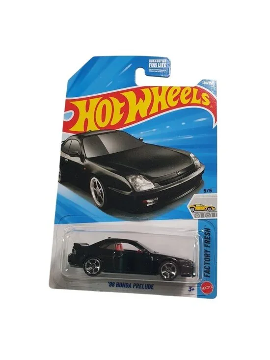 Hot Wheels Factory Fresh 98 Honda Prelude Black Red Interior Mattel Limited New