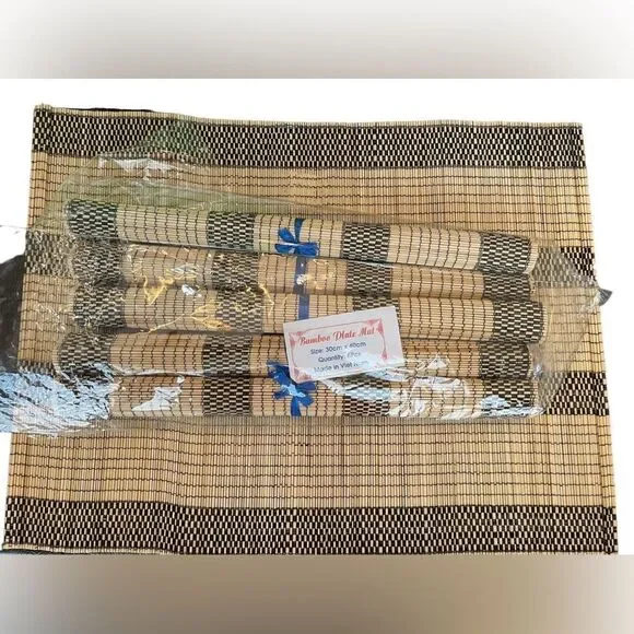 6 PIECE BAMBOO PLACEMAT SET‎
