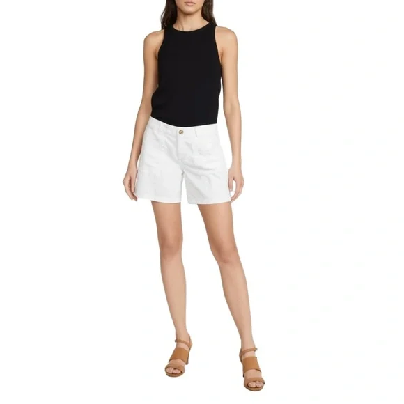 OLD NAVY Shorts‎ Womens Size 12 Bright White Lightweight Patch Pockets Casual