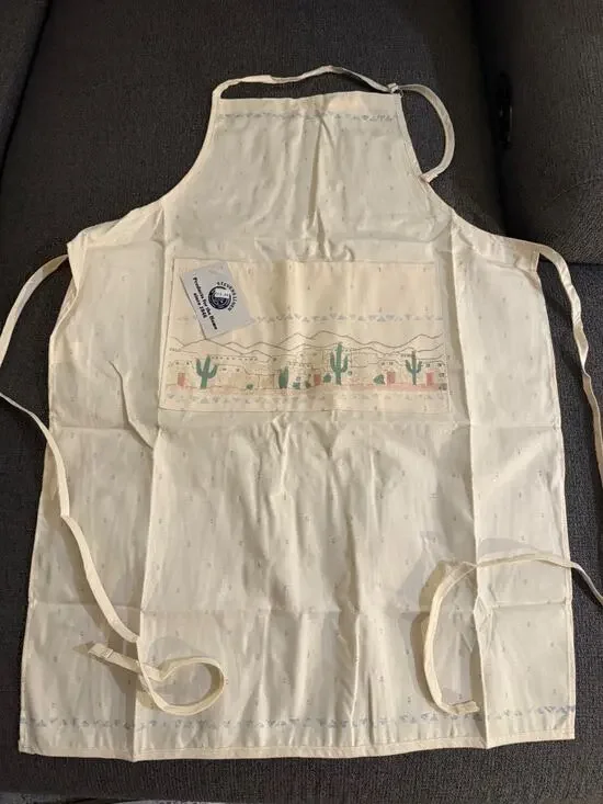 🧺 Stevens Linen Southwestern Cotton Apron w/ Pocket – New w/ Tag 🌵