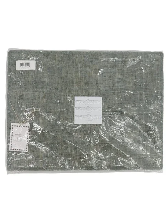 NEW Mackenzie-Childs Set of 4 Grey Sinamay Placemats Woven Abaca Fibers NWT