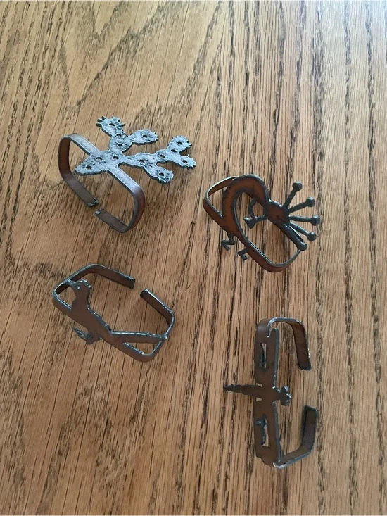 Southwest New Mexico Set of 4 Napkin Rings Holders Never Used