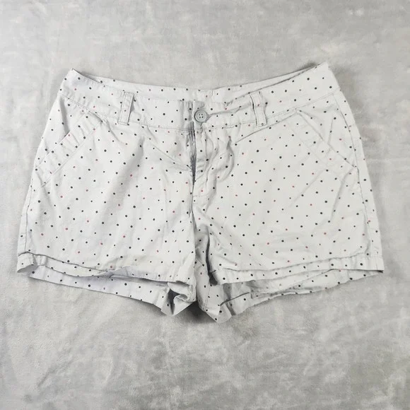 Columbia polka dot‎ grey blue shorts size 12 4L