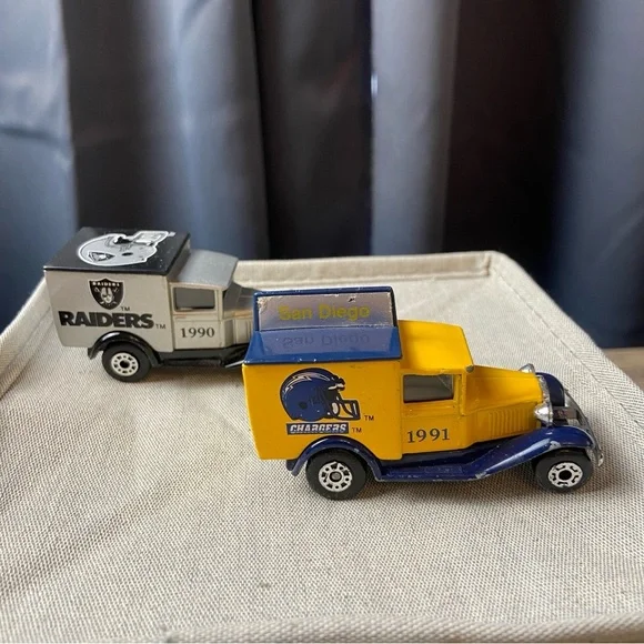 San Diego Chargers 1991 Limited Edition‎ Matchbox & 1990 Raiders Ford Milk Truck