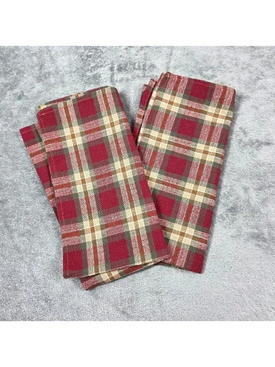 Longaberger Orchard Park Plaid Napkins 19