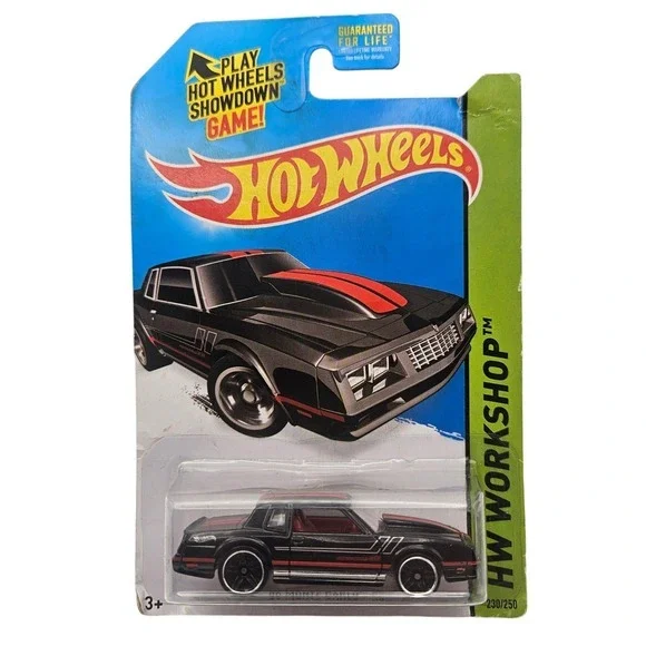 Hot Wheels HW Workshop 2015 Muscle Mania 86 Monte‎ Carlo SS Black Red Car