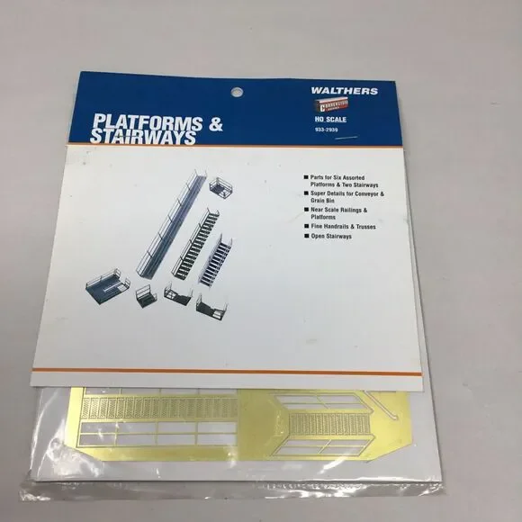 Walthers Cornerstone 933-2939 HO Scale Platforms & Stairways Kit New Sealed