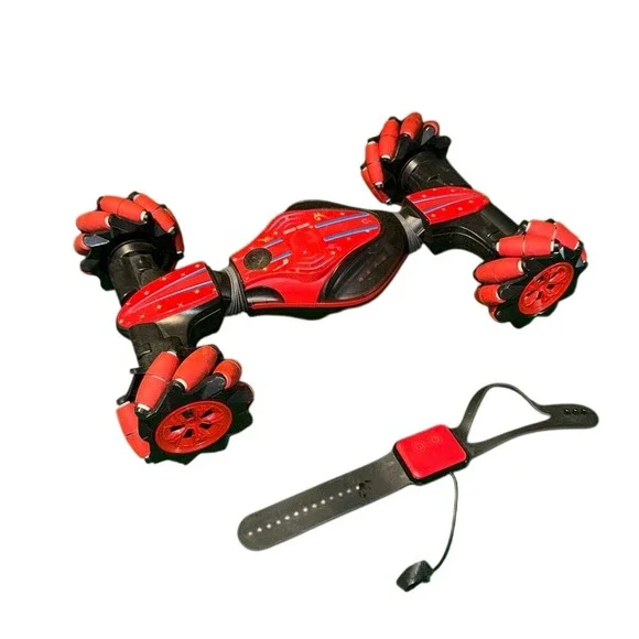 Gesture Sensing RC Stunt Car Red Black Remote Control Twist Drift Vehicle Toy