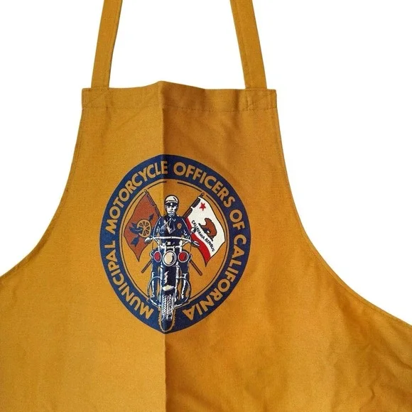 VTG Men's Municipal Motorcycle Officers California Motorbike Cotton Apron RARE