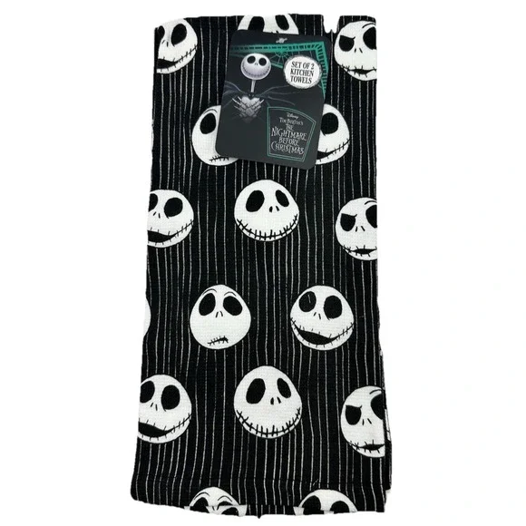 Disney Nightmare Before Christmas Kitchen Towels Set of 2 100 Percent Cotton