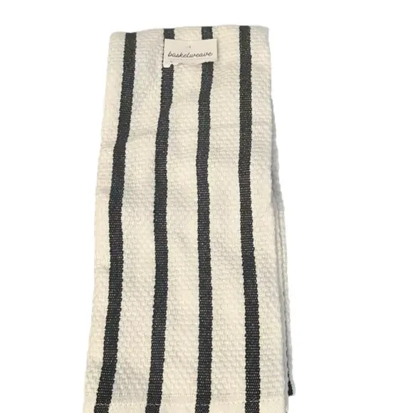 NWT Basketweave Striped Tea Towel