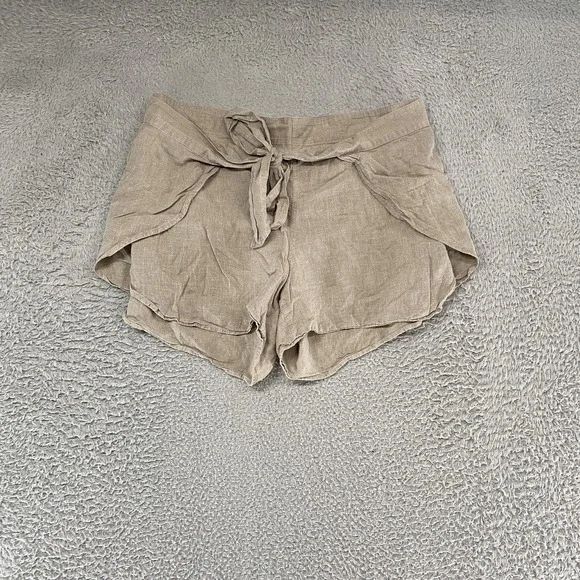 Patagonia Wrap Shorts Womens Large Beige Hemp Lyocell Neutral‎ Granola Beachy