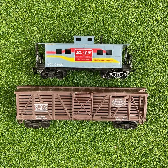 VTG Lot Toy Train Cars SCL/LN Caboose Family Lines System NYC Central System