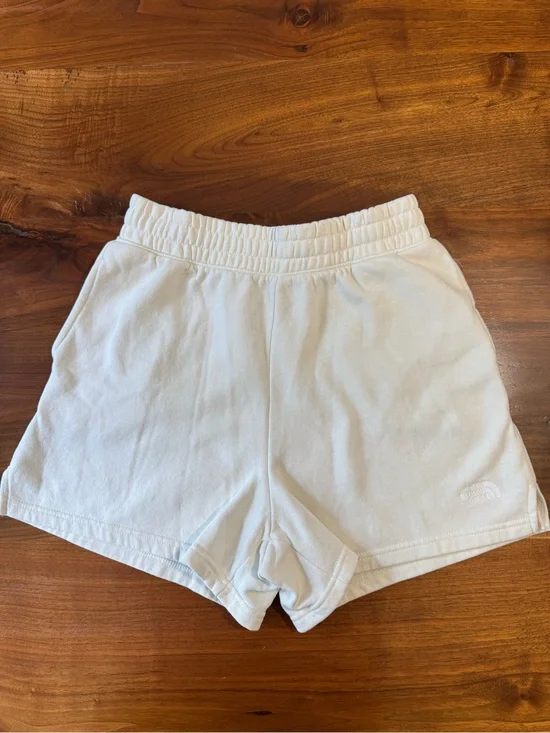 The North Face Women's Off-White Pull-On Cotton Fleece Shorts