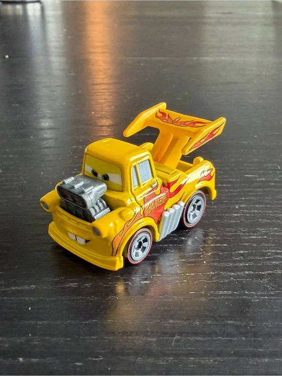 DISNEY PIXAR CARS MINI RACERS HOT ROD- LOOSE- GUC DIE CAST