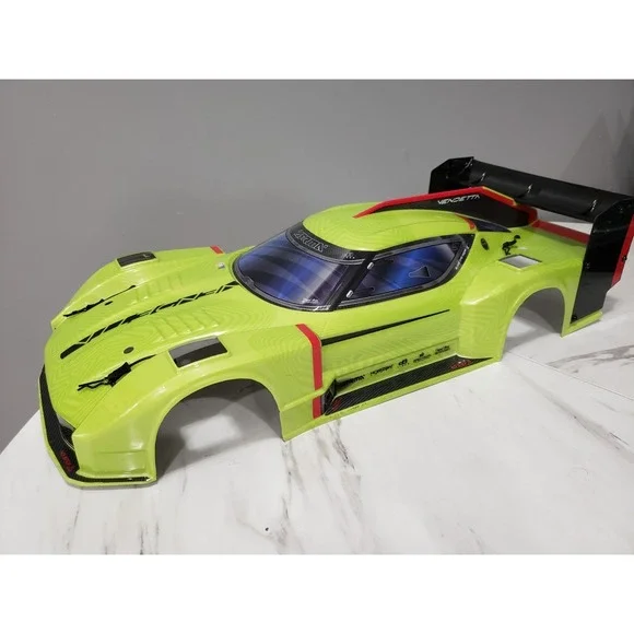 Arrma Vendetta 4x4 All Road 3s BLX Painted Decaled Body Green REPLACEMENT SHELL