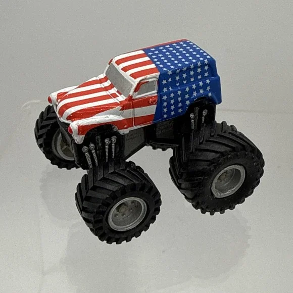 Vintage‎ Micro Machines Tuff Trax Monster Truck Stars and Stripes Rare EUC
