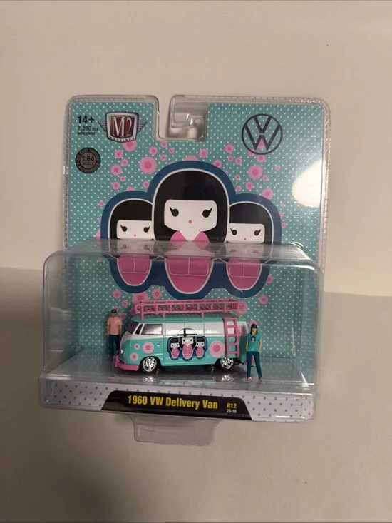 M2 Machines 1960 VW Delivery Van Toy - Pink & Aqua