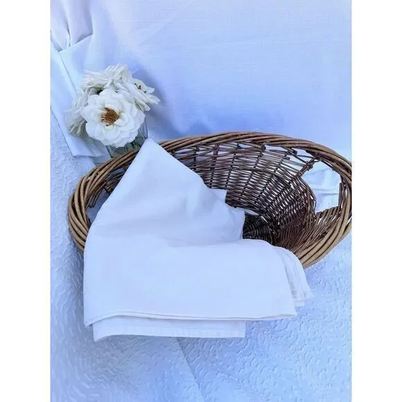 Vintage COUCKE FRANCE 70 X 108 PALE YELLOW Tablecloth 100% Cotton Made in France