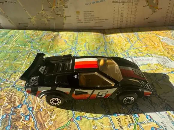 VINTAGE 1985 Matchbox Lamborghini Countach LP 500 S Diecast Car Black #5