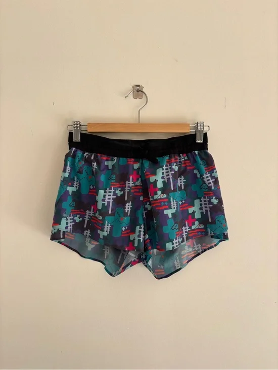 Janji Abstract Teal & Purple Athletic Shorts