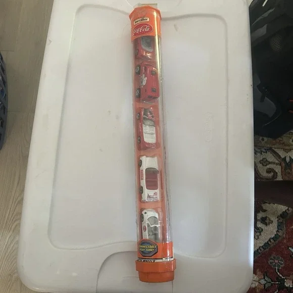 1999 MATCHBOX COCA-COLA 5 PACK WITH CLEAR CONNECTABLE PLAY TUBE