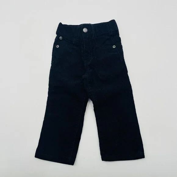 Gymboree Baby Boys Size 18-24‎ Months Stretch Waist Corduroy Pants in Black 372