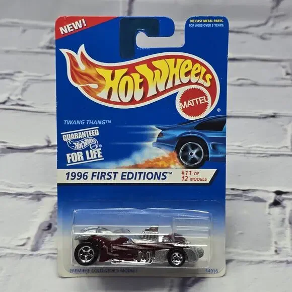 Hot Wheels Twang Thang Red Silver 1996 First Editions 1/64 Diecast Unopened