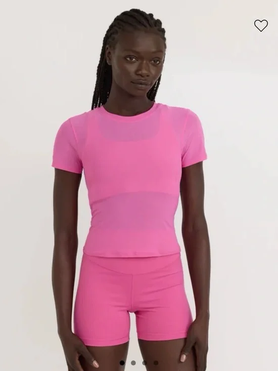 Organic Basics Pink Active Run Shorts