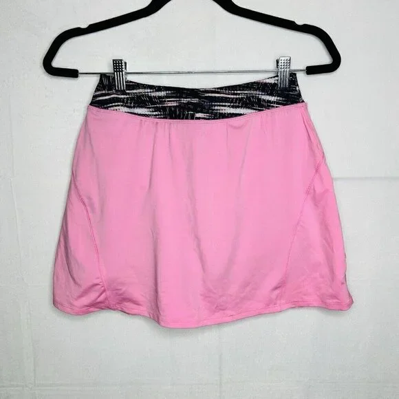 Zelos Skort Pink Size L Tiered Back Golf Tennis Pickleball