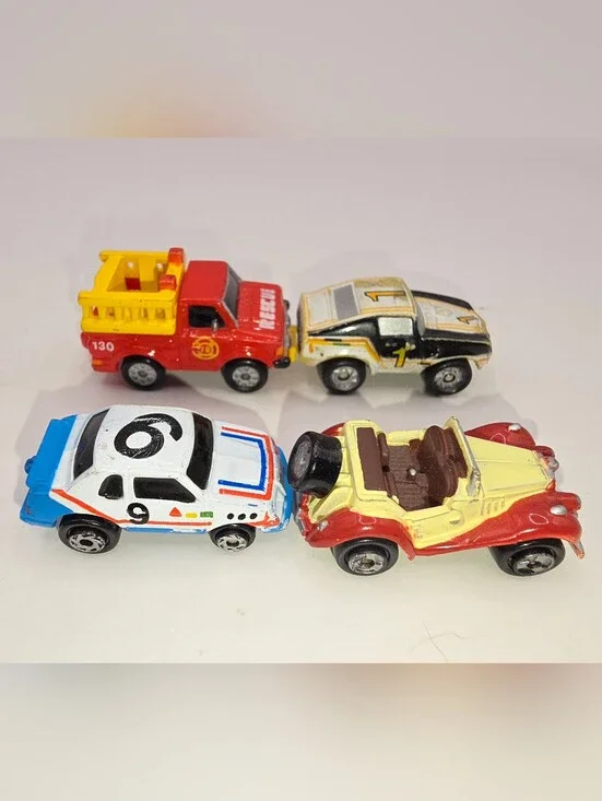 1986 Micro Machines Lot MG TF 1954 Roadster Trans Am Thunderbird Firetruck