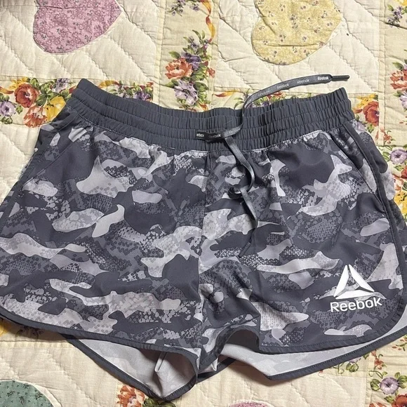 Reebok Gray Camo Women Shorts