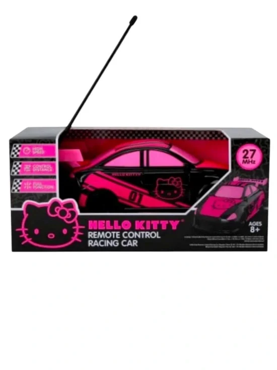 Sanrio Hello Kitty Racing Car Pink & Black Remote Control Toy Vehicle New K