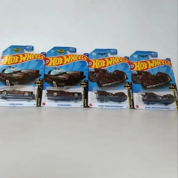 NIB Hot Wheels Batman Batmobile Diecast Limited Edition Set Cars Lot of Four