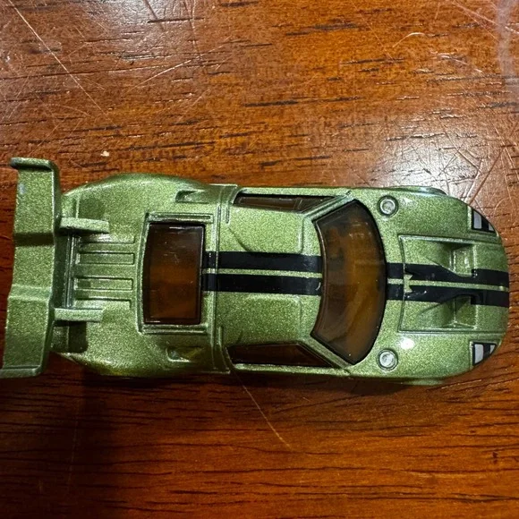 Hot Wheels Ford GT LM Metallic Green Black Stripes‎ Number 1 Race Car DHR73 K52