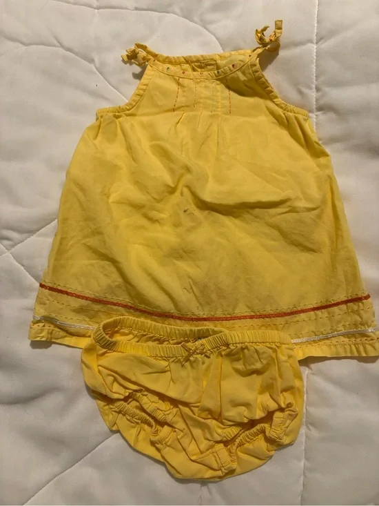 Vintage Gymboree Yellow  Sundress with Bloomers