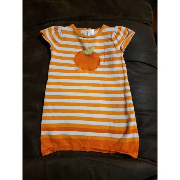 Gymboree pumpkin Halloween sweater dress size 2t